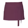 Tablier de cuisine court en coton sergé avec grande poche avant, 200 g/m²