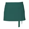 Tablier de cuisine court en coton sergé avec grande poche avant, 200 g/m²