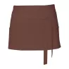 Tablier de cuisine court en coton sergé avec grande poche avant, 200 g/m²