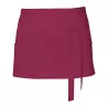Tablier de cuisine court en coton sergé avec grande poche avant, 200 g/m²