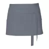 Tablier de cuisine court en coton sergé avec grande poche avant, 200 g/m²