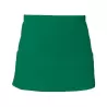 Tablier de cuisine court en coton sergé avec grande poche avant, 200 g/m²
