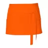 Tablier de cuisine court en coton sergé avec grande poche avant, 200 g/m²