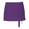 Tablier de cuisine court en coton sergé avec grande poche avant, 200 g/m²