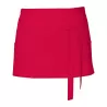 Tablier de cuisine court en coton sergé avec grande poche avant, 200 g/m²