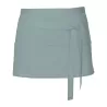 Tablier de cuisine court en coton sergé avec grande poche avant, 200 g/m²