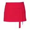Tablier de cuisine court en coton sergé avec grande poche avant, 200 g/m²