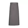 Tablier de bistro long sans poche en polycoton sergé, 240 g/m²