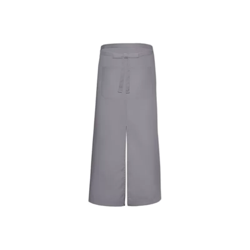 Tablier de bistro long avec poches et fente confortable, 240 g/m²