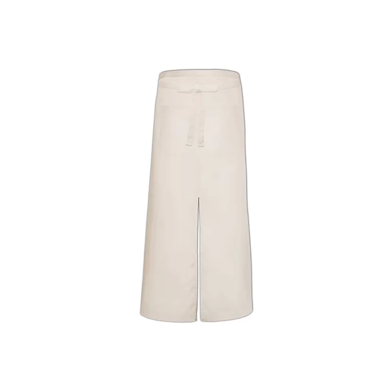 Tablier de bistro long avec poches et fente confortable, 240 g/m²