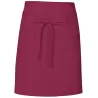 Tablier de cuisine court sans poche en coton et polyester sergé, 200 g/m²