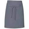 Tablier de cuisine court sans poche en coton et polyester sergé, 200 g/m²