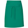 Tablier de cuisine court sans poche en coton et polyester sergé, 200 g/m²