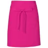 Tablier de cuisine court sans poche en coton et polyester sergé, 200 g/m²