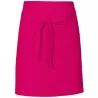 Tablier de cuisine court sans poche en coton et polyester sergé, 200 g/m²