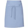 Tablier de cuisine court sans poche en coton et polyester sergé, 200 g/m²