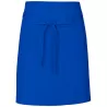 Tablier de cuisine court sans poche en coton et polyester sergé, 200 g/m²