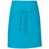 Tablier de cuisine court sans poche en coton et polyester sergé, 200 g/m²