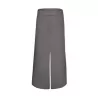 Tablier de bistro long sans poche avec fente confortable, 240 g/m²