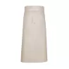 Tablier de bistro très long XL avec poches en polycoton sergé, 240 g/m²