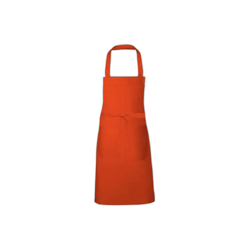Tablier en polycoton sergé pré-rétréci avec poche avant, 240 g/m²