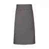 Tablier de cuisine sans poche en polycoton sergé prérétréci, 240 g/m²