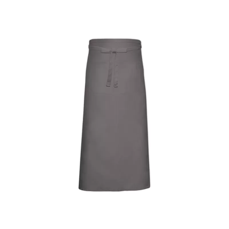 Tablier de bistro long avec poche en polycoton sergé, 240 g/m²