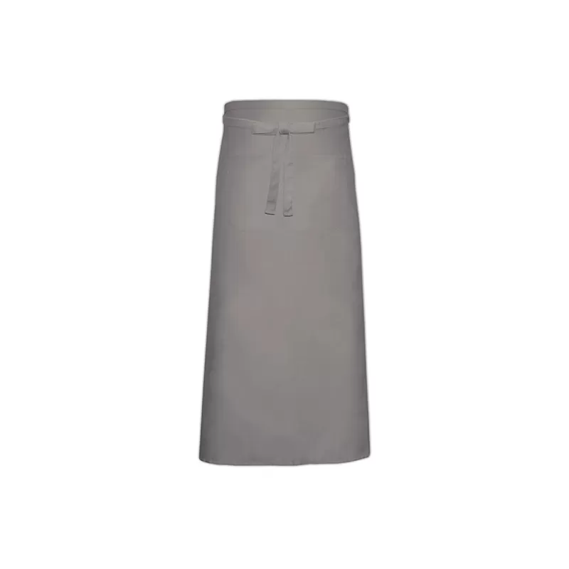 Tablier de bistro long avec poche en polycoton sergé, 240 g/m²