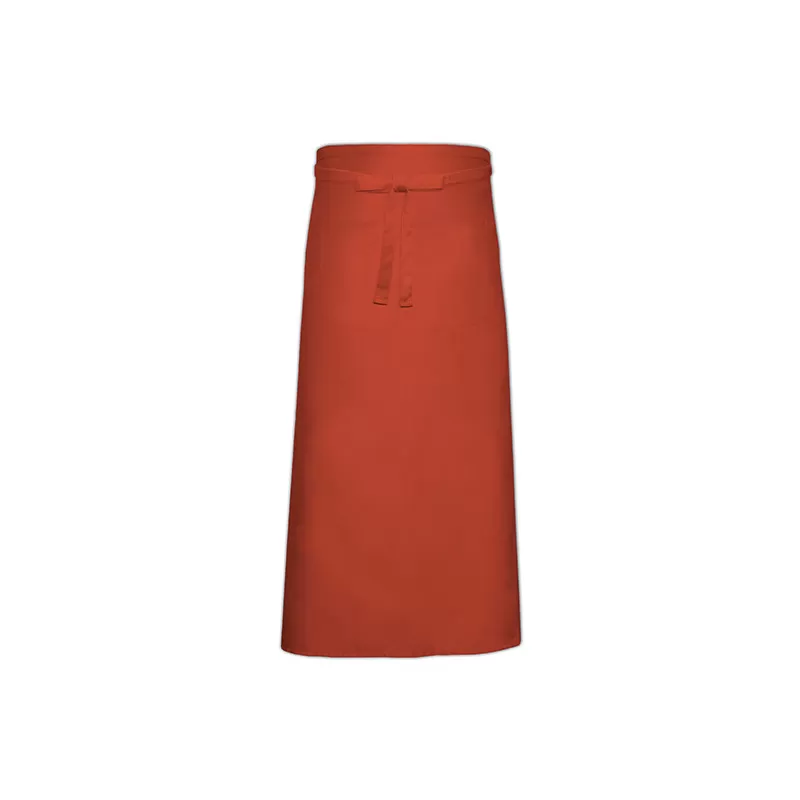 Tablier de bistro long avec poche en polycoton sergé, 240 g/m²