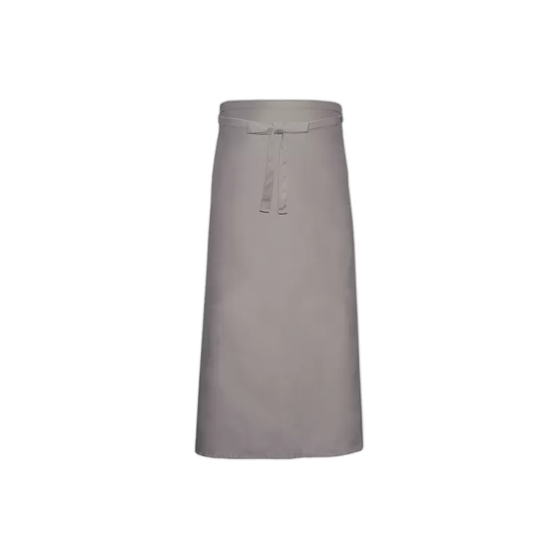 Tablier de bistro très long XL sans poche en polycoton sergé, 240 g/m²