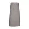 Tablier de bistro très long XL sans poche en polycoton sergé, 240 g/m²