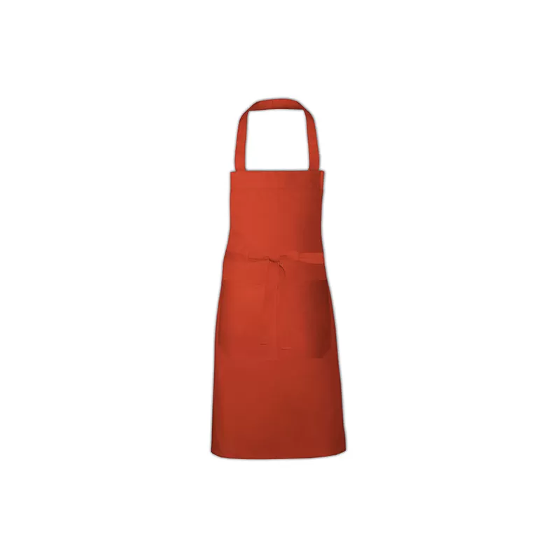 Tablier en polycoton sergé avec poche avant lavable à 60°C, 240 g/m²