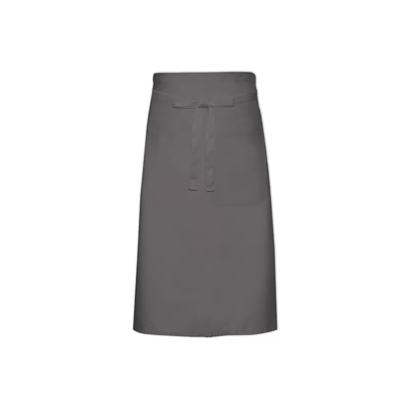 Tablier de cuisine avec poches en polycoton sergé prérétréci, 240 g/m²