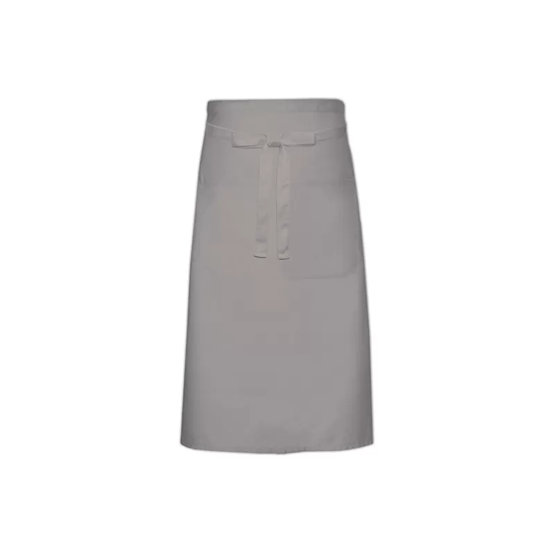 Tablier de cuisine avec poches en polycoton sergé prérétréci, 240 g/m²