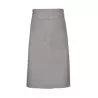 Tablier de cuisine avec poches en polycoton sergé prérétréci, 240 g/m²