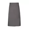 Tablier de cuisine sans poche fabriqué en Europe en polycoton sergé, 240 g/m²