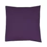 Housse de coussin en coton et polyester, grand choix de couleurs, 200 g/m²