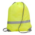 Sac à dos ficelle en polyester haute visibilité et waterproof