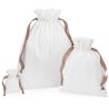 Sac en coton avec ruban multi-usage, fermeture par ruban contrasté, 140 g/m²