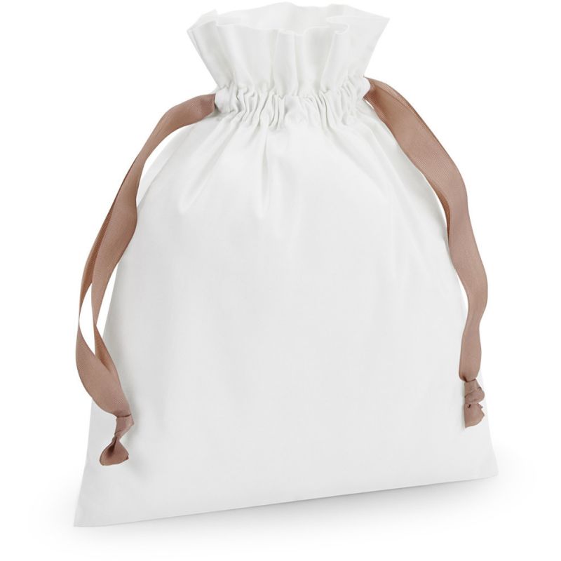 Sac en coton avec ruban multi-usage, fermeture par ruban contrasté, 140 g/m²