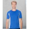 T-shirt de sport manches courtes micropolyester léger, coupe ajustée, manches raglan, 135 g/m²