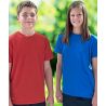 T-shirt de sport enfant en micro-polyester respirant, coupe ajustée, manches montées, 135 g/m²