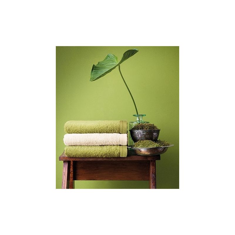 Serviette de bain vegan en coton doux, absorption élevée, 580 g/m²