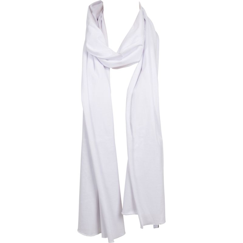 Echarpe légère type chèche en coton jersey OEKO-TEX, format 190 x 40 cm, 140 g/m²
