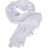 Echarpe légère type chèche en coton jersey OEKO-TEX, format 190 x 40 cm, 140 g/m²