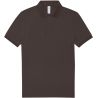 Polo manches courtes maille piquée en coton, 2 boutons renforcés ton sur ton, 180 g/m²