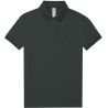Polo femme manches courtes maille piquée en coton, 2 boutons renforcés ton sur ton, 180 g/m²