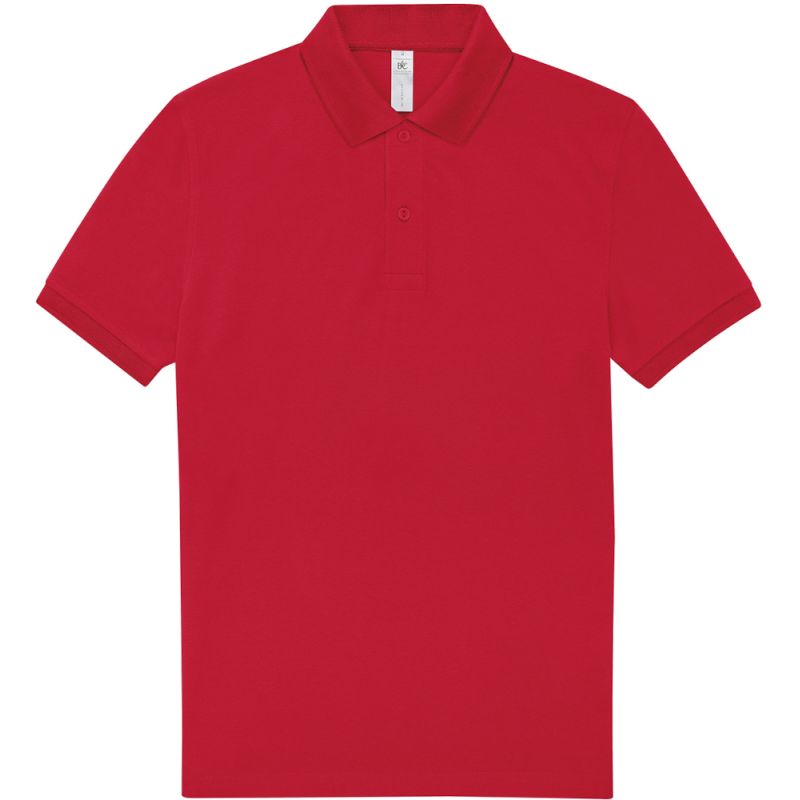 Polo homme manches courtes maille piquée en coton Optimium pré-rétréci, 210 g/m²