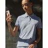 Polo femme manches courtes maille piquée en coton Optimium pré-rétréci, 210 g/m²
