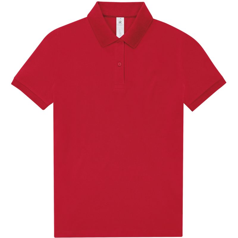 Polo femme manches courtes maille piquée en coton Optimium pré-rétréci, 210 g/m²